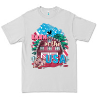 Dove Grey Barn in the USA Premium Tee - FaDigitalArtStudio