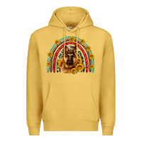 Antique Gold german shepherd rainbow Premium Hoodie - Artiststas