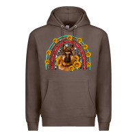 Coffee german shepherd rainbow Premium Hoodie - Artiststas