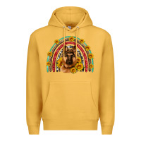 Mustard german shepherd rainbow Premium Hoodie - Artiststas