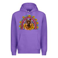 Purple german shepherd rainbow Premium Hoodie - Artiststas