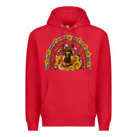 Red german shepherd rainbow Premium Hoodie - Artiststas