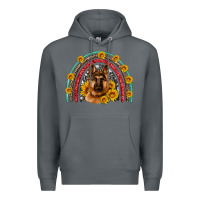 Rock german shepherd rainbow Premium Hoodie - Artiststas