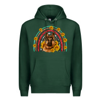Sports Green german shepherd rainbow Premium Hoodie - Artiststas
