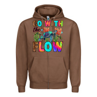Chestnut go with the flow Zipper Hoodie - RanaPortraitStore