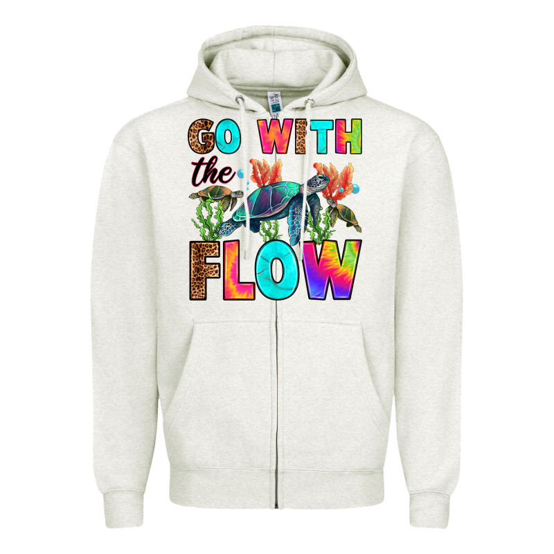 Go With The Flow Zipper Hoodie by RanaPortraitStore | Teevron