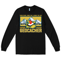 Black Geocaching, geocaching travel bug, geocache, Long Sleeve Tee - artisFamous