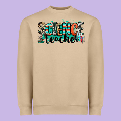 Science Teacher Heavyweight Sweatshirt Designed By Ranaportraitstore