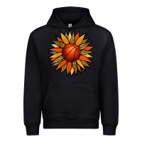 Black Basketball Sunflower Urban Hoodie - Jasminsmagicworld