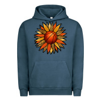 Pigment Midnight Navy Basketball Sunflower Urban Hoodie - Jasminsmagicworld