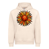 Sandshell Basketball Sunflower Urban Hoodie - Jasminsmagicworld