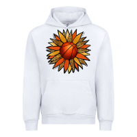 White Basketball Sunflower Urban Hoodie - Jasminsmagicworld