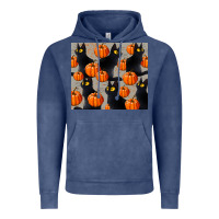 Vintage Denim black cat with pumpkins tumbler Vintage Hoodie - LillyAllenDesigns