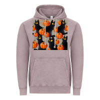 Vintage Zinc black cat with pumpkins tumbler Vintage Hoodie - LillyAllenDesigns