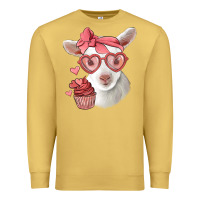 Antique Gold cute baby lamb valentines day Premium Sweatshirt - Jasminsmagicworld