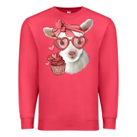 Cardinal cute baby lamb valentines day Premium Sweatshirt - Jasminsmagicworld