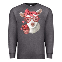 Charcoal Heather cute baby lamb valentines day Premium Sweatshirt - Jasminsmagicworld