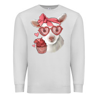 Dove Grey cute baby lamb valentines day Premium Sweatshirt - Jasminsmagicworld