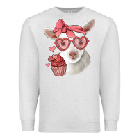 Oatmeal Heather cute baby lamb valentines day Premium Sweatshirt - Jasminsmagicworld