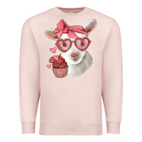Pale Pink cute baby lamb valentines day Premium Sweatshirt - Jasminsmagicworld
