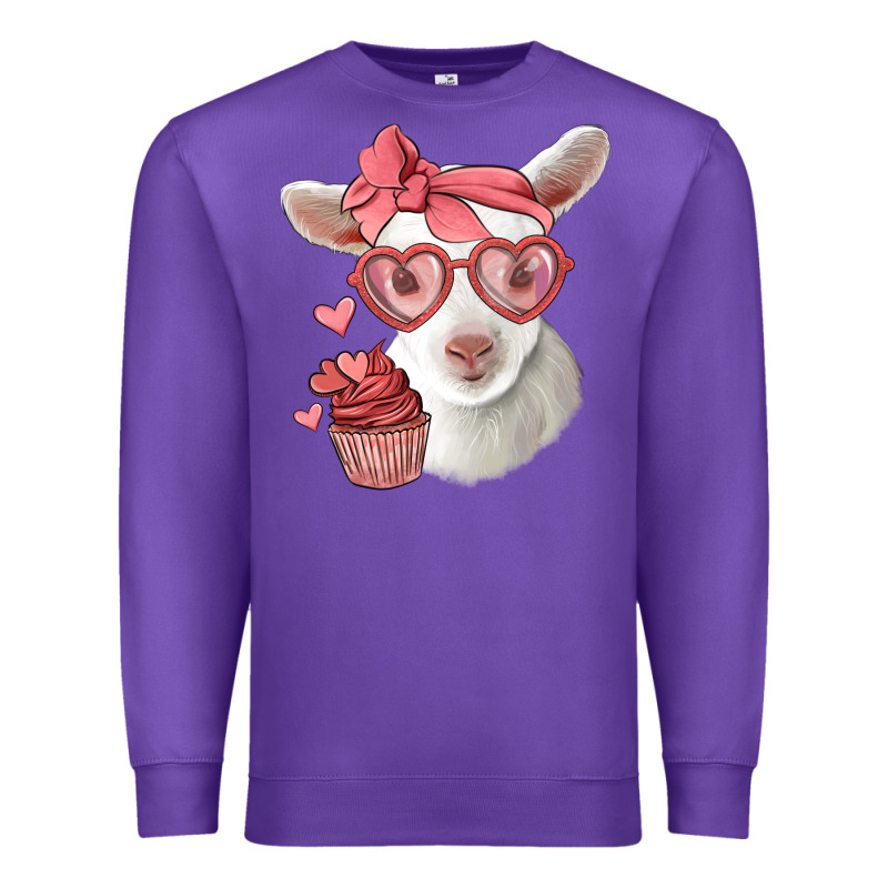 Cute Baby Lamb Valentines Day Premium Sweatshirt by Jasminsmagicworld | Teevron