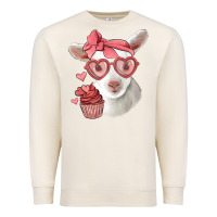 Sandshell cute baby lamb valentines day Premium Sweatshirt - Jasminsmagicworld