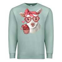 Seafoam cute baby lamb valentines day Premium Sweatshirt - Jasminsmagicworld