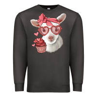 Smoke cute baby lamb valentines day Premium Sweatshirt - Jasminsmagicworld