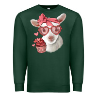 Sports Green cute baby lamb valentines day Premium Sweatshirt - Jasminsmagicworld