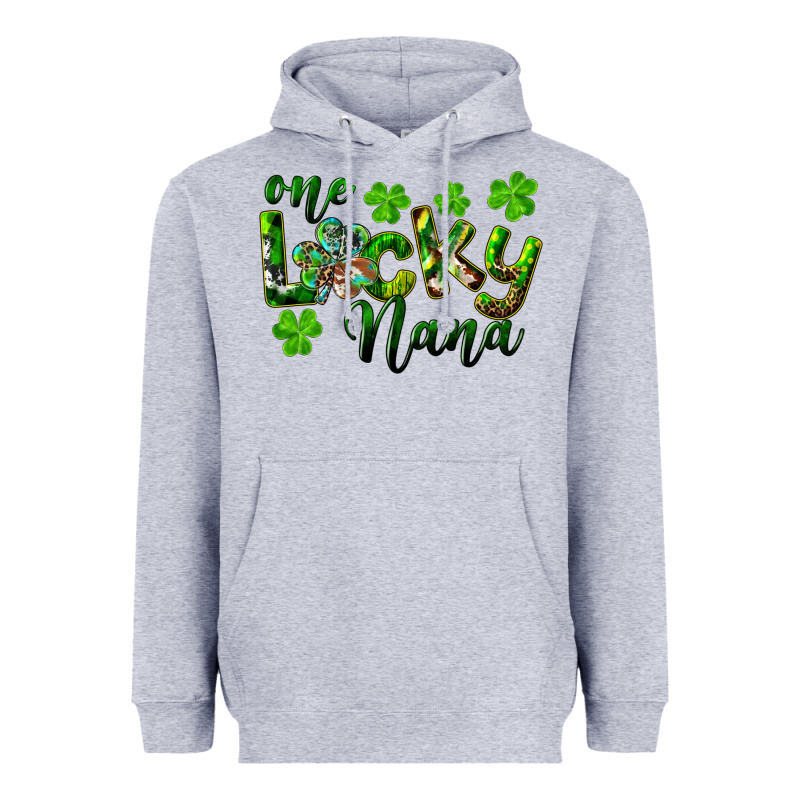 St. Patrick's Day One Lucky Nana Heavyweight Hoodie by RanaPortraitStore | Teevron
