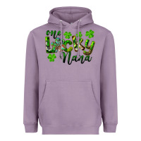 Lavender St. Patrick's Day One Lucky Nana Heavyweight Hoodie - RanaPortraitStore