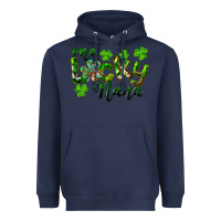 Navy St. Patrick's Day One Lucky Nana Heavyweight Hoodie - RanaPortraitStore