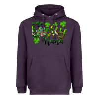 Plum St. Patrick's Day One Lucky Nana Heavyweight Hoodie - RanaPortraitStore