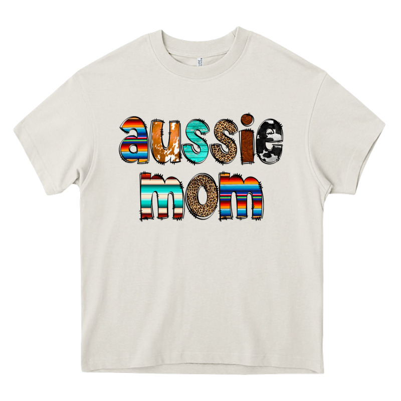 Aussie Mom Heavy Core Tee by CowCowDesign | Teevron