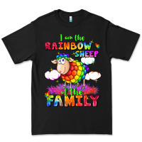 Black I am the rainbow sheep of the family Premium Tee - FaDigitalArtStudio