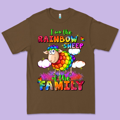 I Am The Rainbow Sheep Of The Family Premium Tee Designed By Fadigitalartstudio