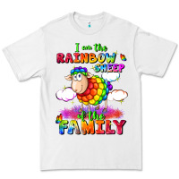 White I am the rainbow sheep of the family Premium Tee - FaDigitalArtStudio