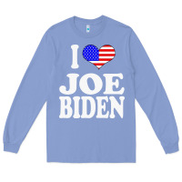 Colony Blue i love joe biden Long Sleeve Tee - artisFamous