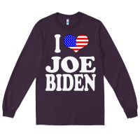 Plum i love joe biden Long Sleeve Tee - artisFamous