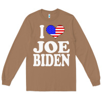 Toasted Coconut i love joe biden Long Sleeve Tee - artisFamous