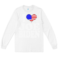 White i love joe biden Long Sleeve Tee - artisFamous