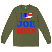 Army Green i love joe biden Long Sleeve Tee - artisFamous