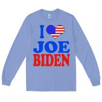 Colony Blue i love joe biden Long Sleeve Tee - artisFamous