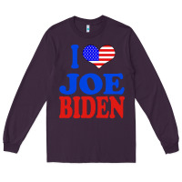 Plum i love joe biden Long Sleeve Tee - artisFamous