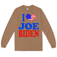 Toasted Coconut i love joe biden Long Sleeve Tee - artisFamous
