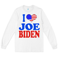 White i love joe biden Long Sleeve Tee - artisFamous