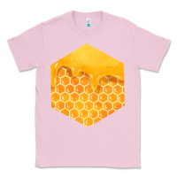 Bubblegum Pink honeycomb fa element Classic Tee - FaDigitalArtStudio