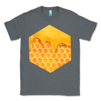Charcoal Heather honeycomb fa element Classic Tee - FaDigitalArtStudio