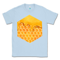 Dusty Blue honeycomb fa element Classic Tee - FaDigitalArtStudio