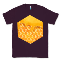 Plum honeycomb fa element Classic Tee - FaDigitalArtStudio